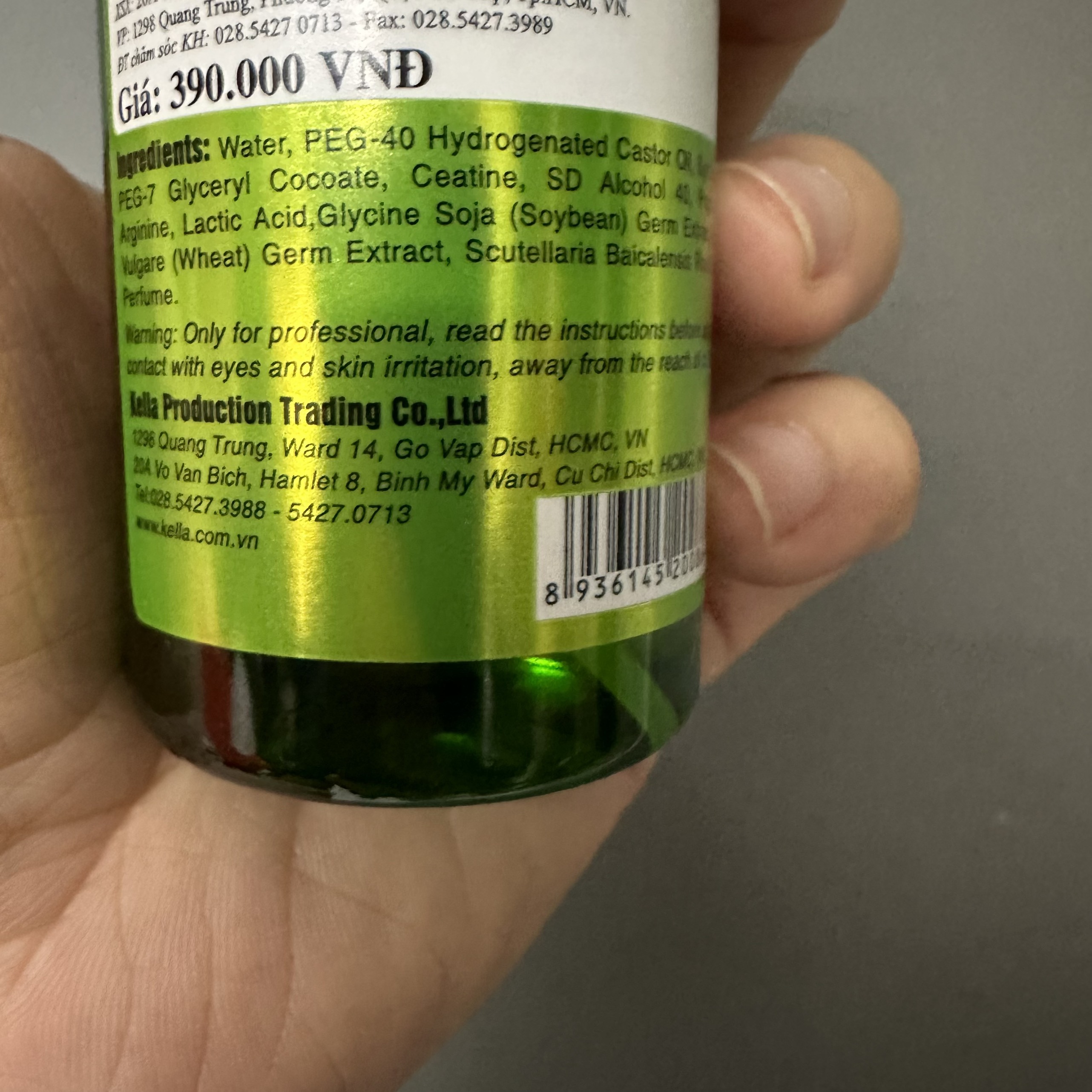 Xịt chống rụng tóc kích thích mọc tóc Kella 120ml