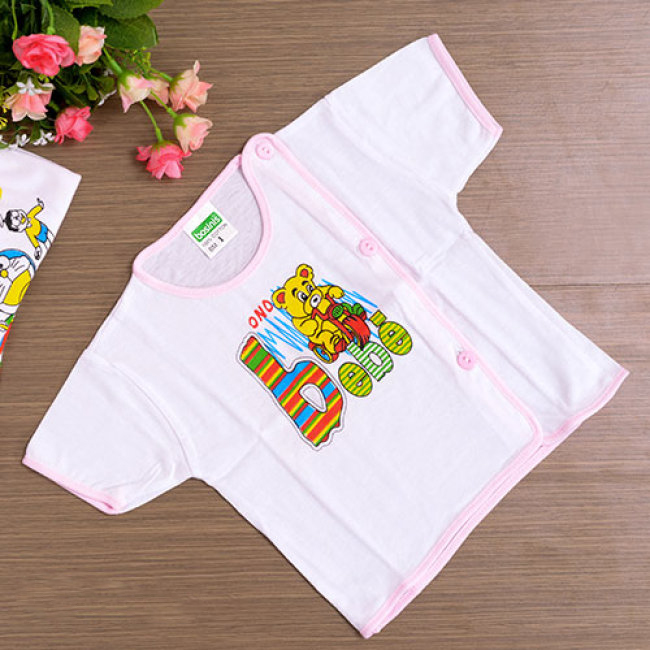[HCM]Combo 10 Áo Sơ Sinh (5 Áo Tay Dài + 5 Áo Tay Ngắn) Đủ size cho Bé