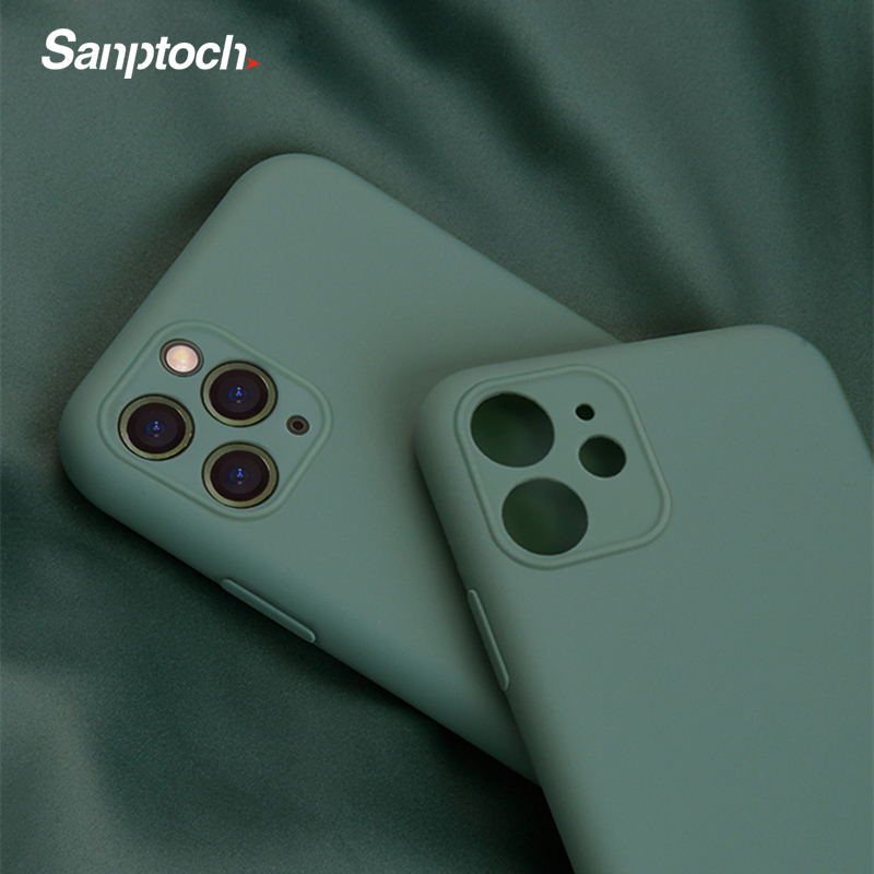 Sanptoch Ốp lưng silicon mềm nhiều màu siêu mỏng bảo vệ toàn diện điện thoại iphone 11/11 Pro Max - INTL