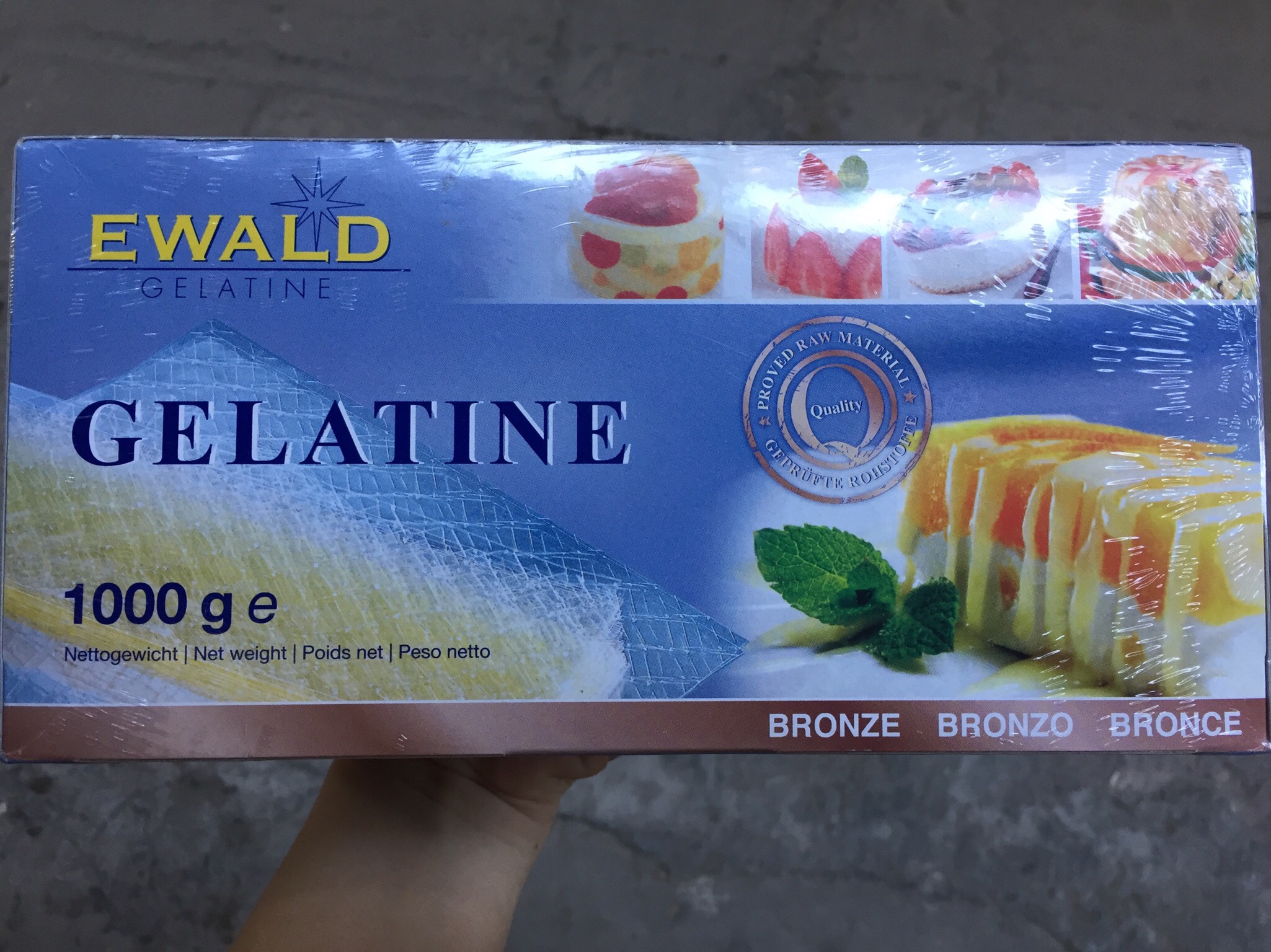 Lá Gelatine Đức Ewald 3g - 5 Lá