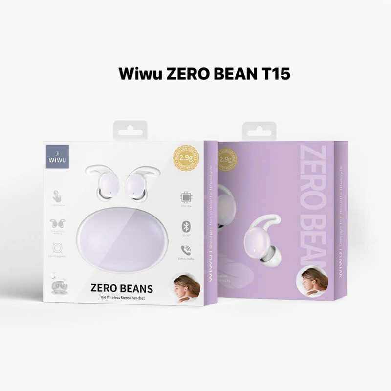 Tai nghe Bluetooth Zero Bearn T18 nhét tai dáng hạt đậu