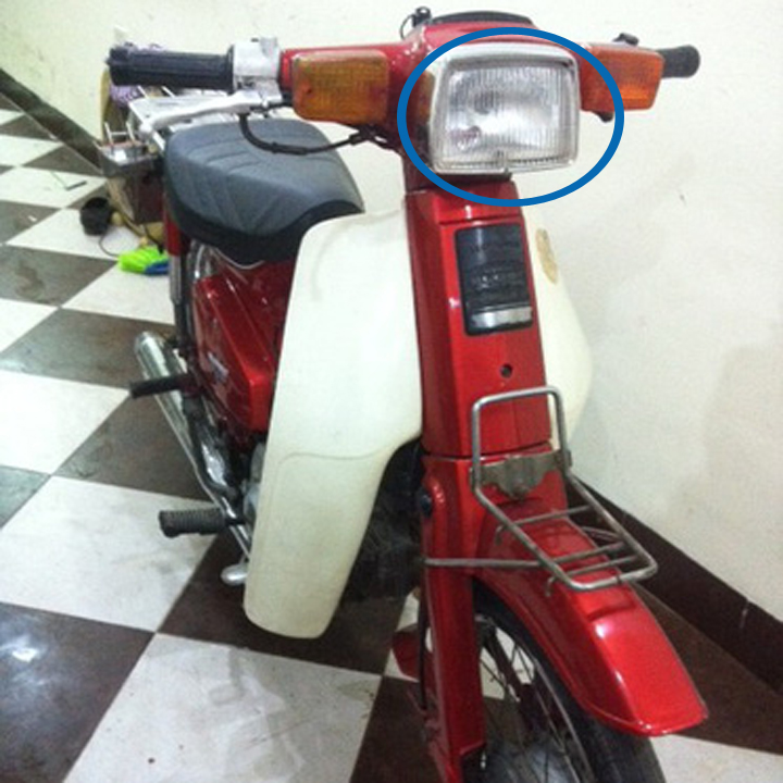 Bộ đèn pha xe CUB 82 kèm bóng