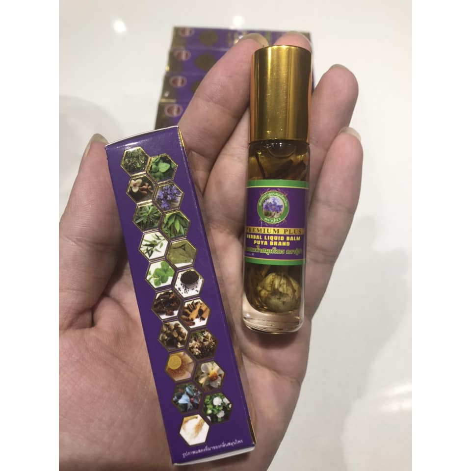 01 Dầu PUYA BRAND 19 Vị Thảo Dược THÁI LAN (8ml/chai)