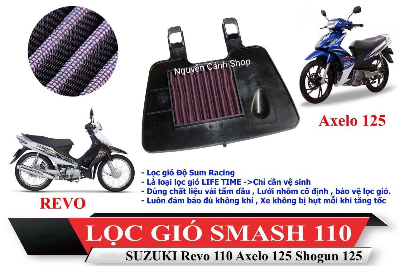 lọc gió XE AXELO ĐỘ lưới đỏ
