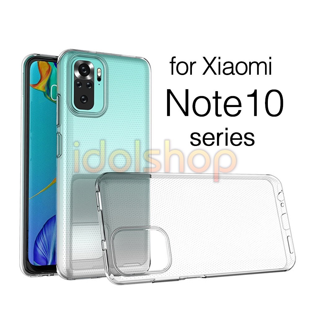 Ốp lưng silicon Xiaomi Redmi Note 10 / Note 10 pro trong suốt
