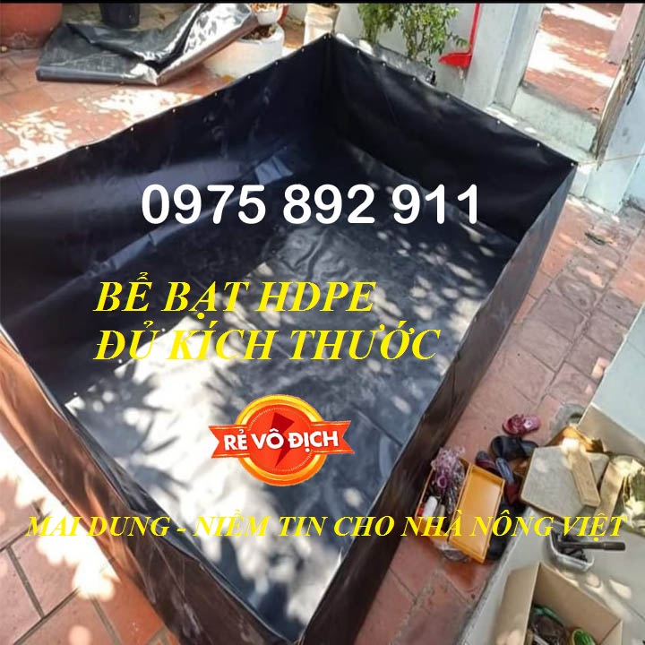 Bể bạt nuôi tôm cua cá ốc ếch lươn - loại hdpe