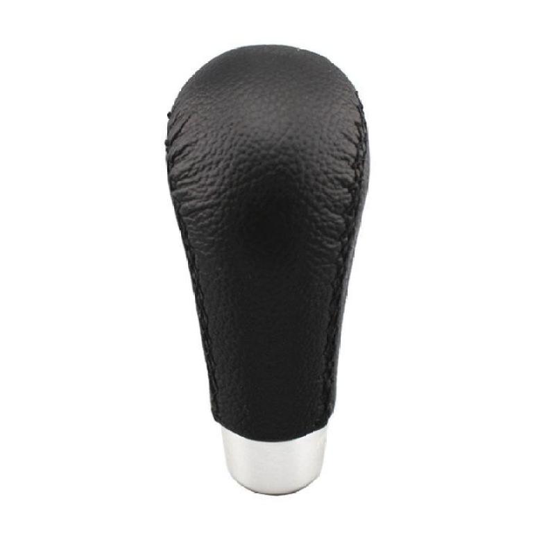 Tay nắm cần số ô tô, xe hơi bọc da thật 100% dùng cho số tự động MOMO-3 (Màu đen)