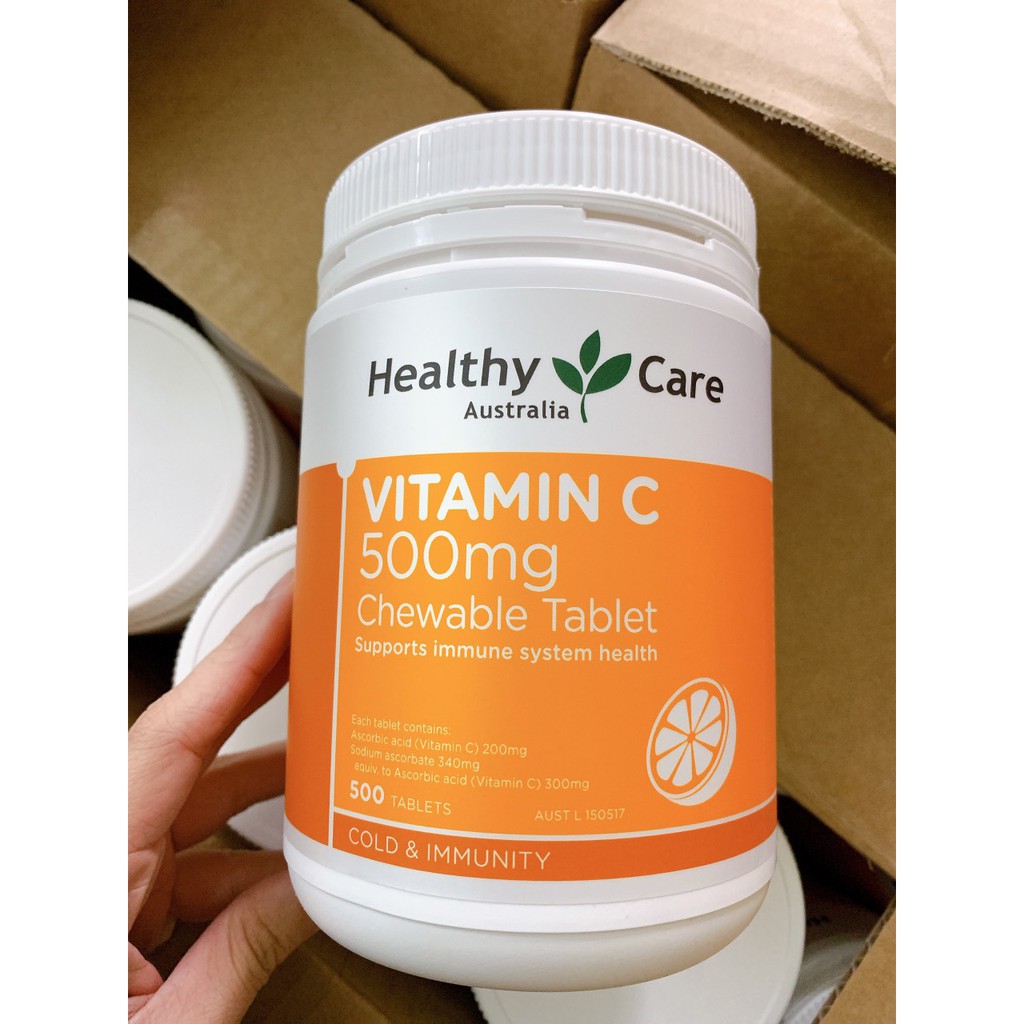 (Mẫu mới) - Vitamin C Healthy Care Của Úc ( 500 viên)
