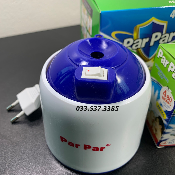 Máy xông muỗi, đèn tinh dầu bắt muỗi PARPAR (kèm một lọ tinh dầu cao cấp)
