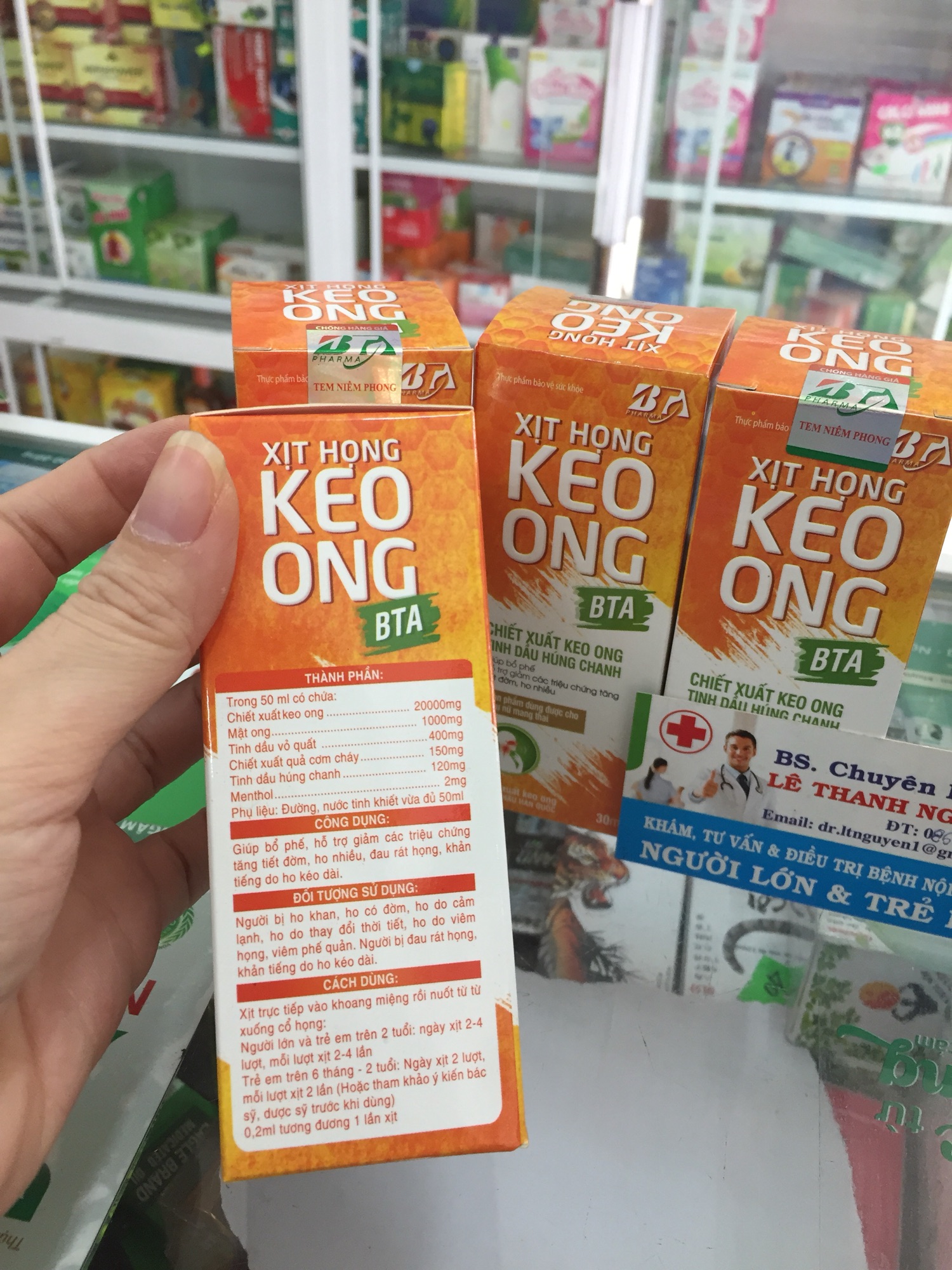 [HCM]✅(chính hãng)Xịt họng Keo ong BTA-bảo vệ hô hấp bé