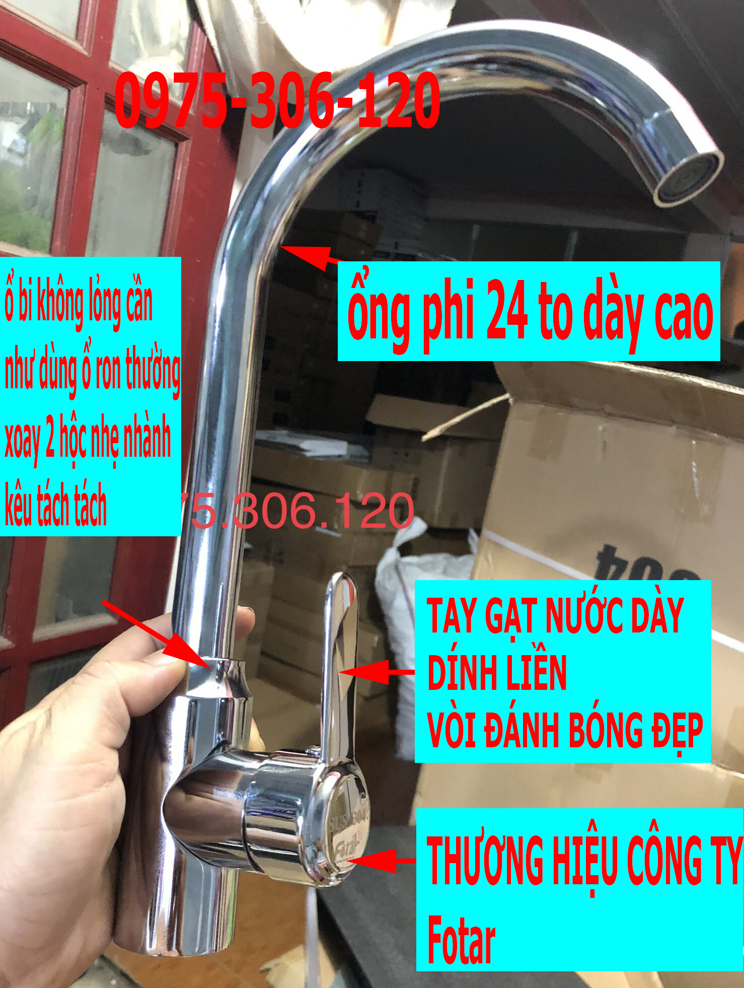 [LOẠI 1] Vòi Rửa Chén Bát Nóng Lạnh 100% INOX 304 ĐÁNH BÓNG N4010 vòi ổ bi xoay nhẹ không lỏng cần, tay gạt dính liền