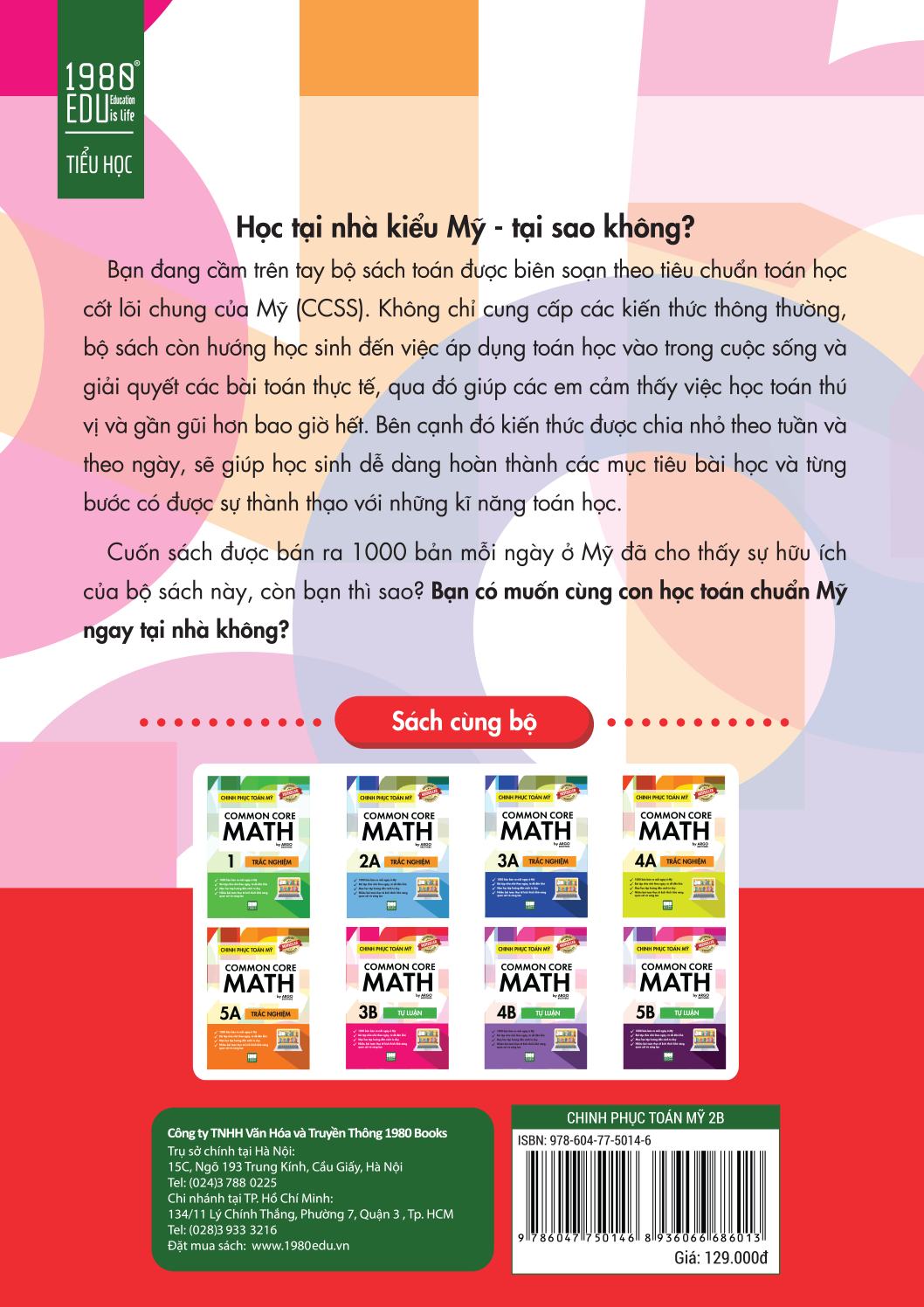 Fahasa - Chinh Phục Toán Mỹ - Common Core Math (Tập 2B)
