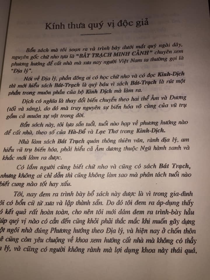 Sách Bát Trạch Chánh Tông