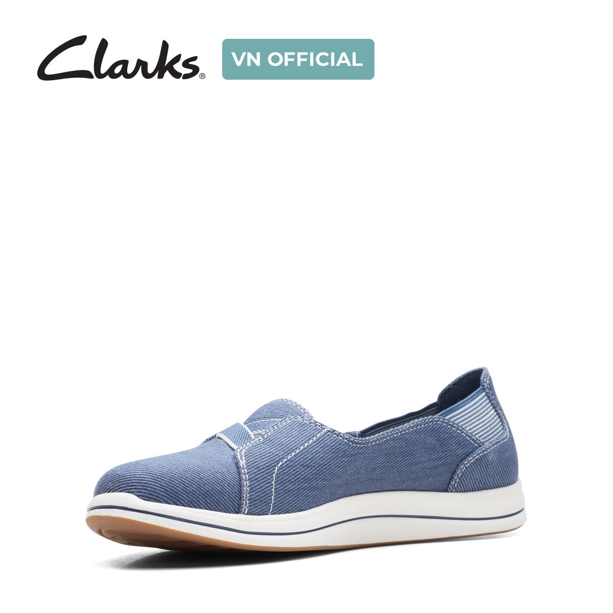 Giày Lười Vải Nữ Clarks - Brinkley Skip