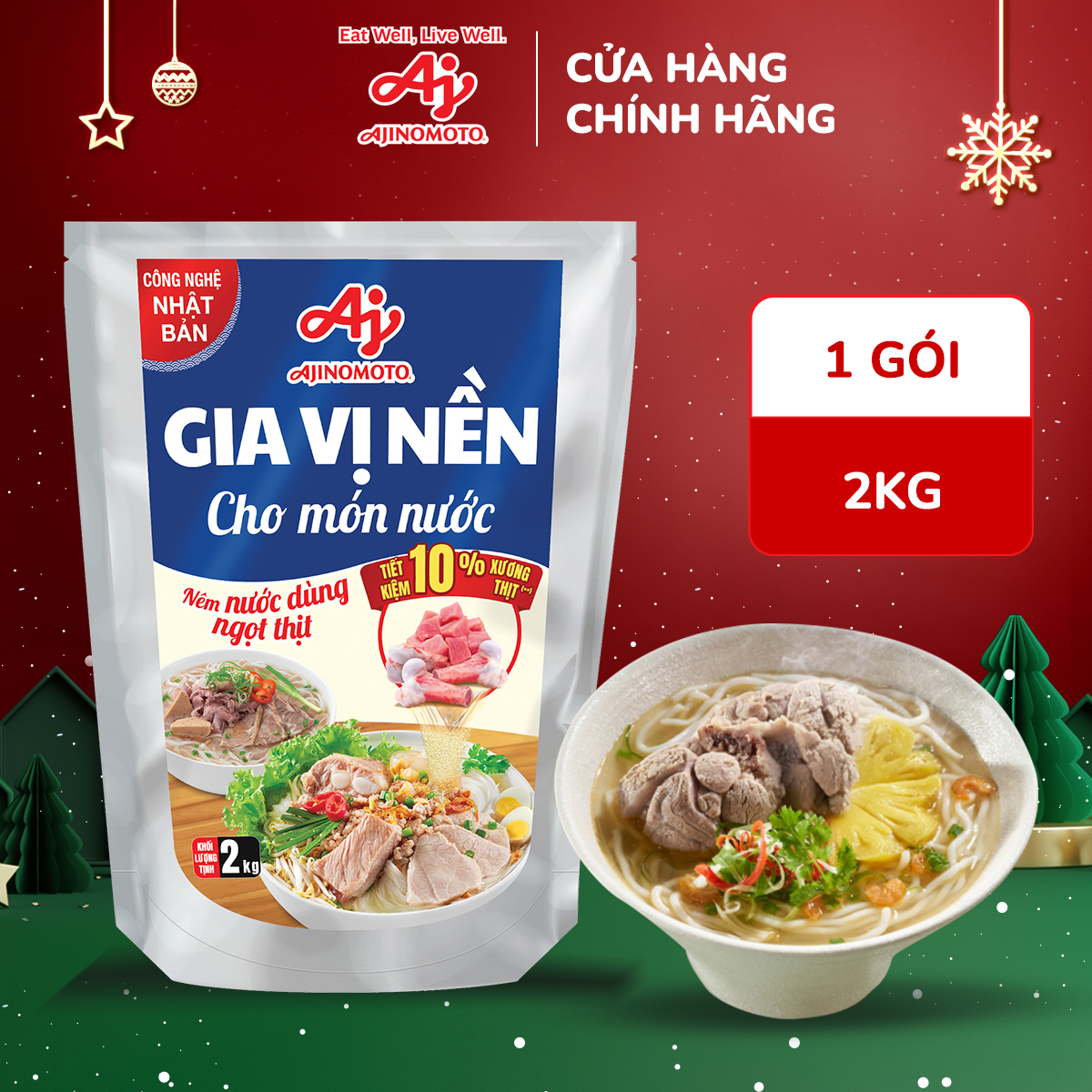 Gia vị nền cho món nước 2Kg/Gói