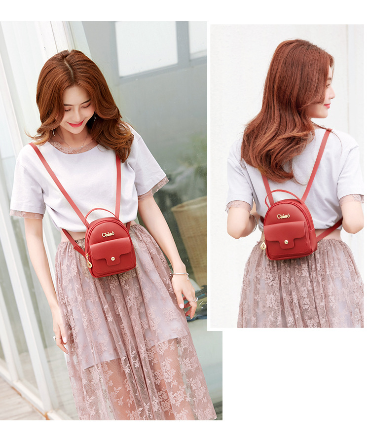 Balo Mini Nhỏ Xinh Chleo Đỏ Đô