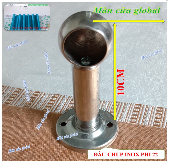 Thanh treo rèm màn cửa inox304 1.7m