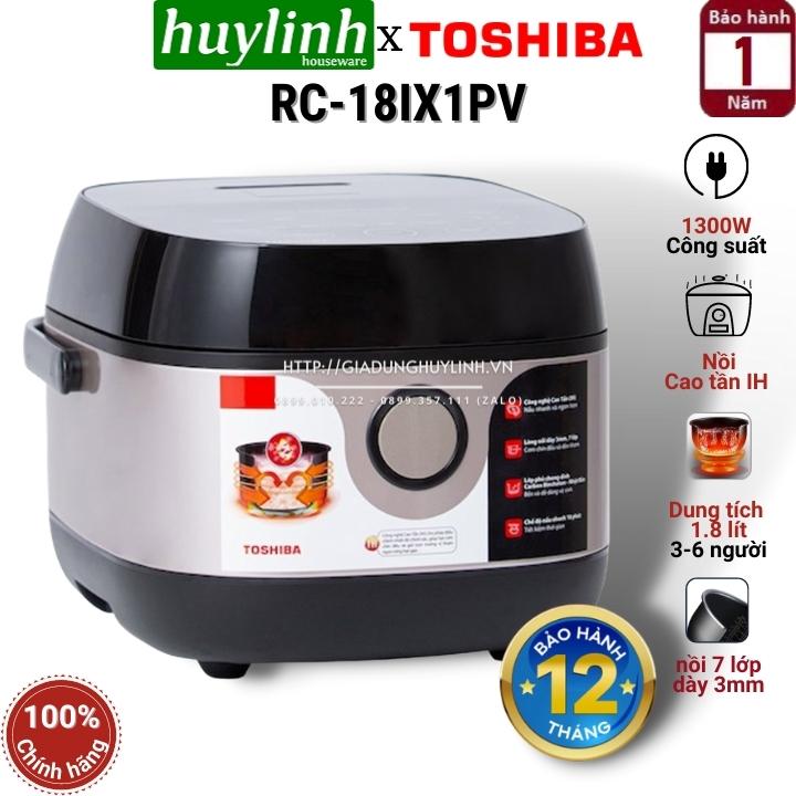 Nồi cơm điện tử cao tần Toshiba RC-10IX1PV - 1 lít [18IX1PV - 1.8 lít]