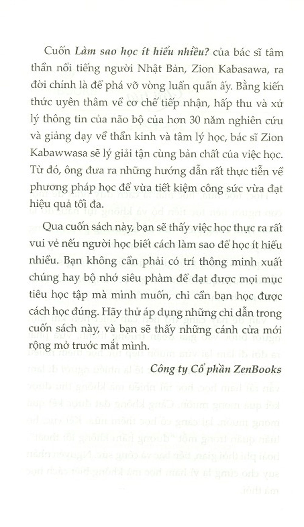 Làm Sao Học Ít Hiểu Nhiều