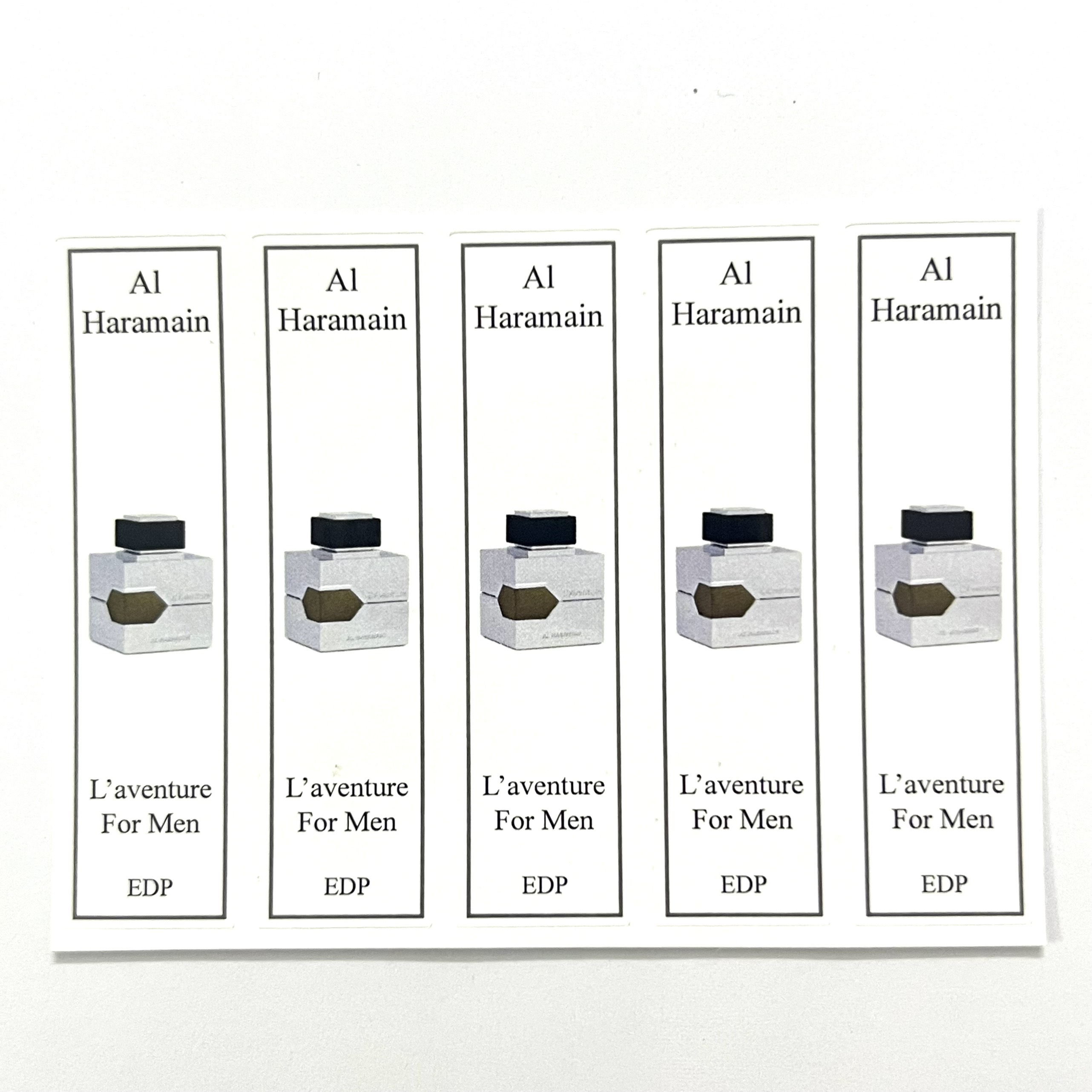 [HCMC] combo 10 PCs of Haramain perfume bottle sticker for full range extract bottle