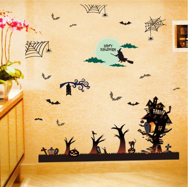 Decal trang trí tường - Lễ Hội tiệp Happy Hollween 03