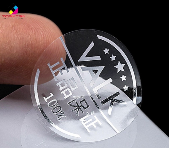 Decal Trong Khổ A4 1 Xấp 50 Tờ