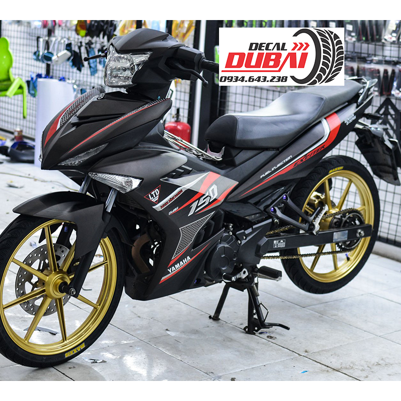 Tem Trùm Exciter 150 Đen Nhám LTD Mới