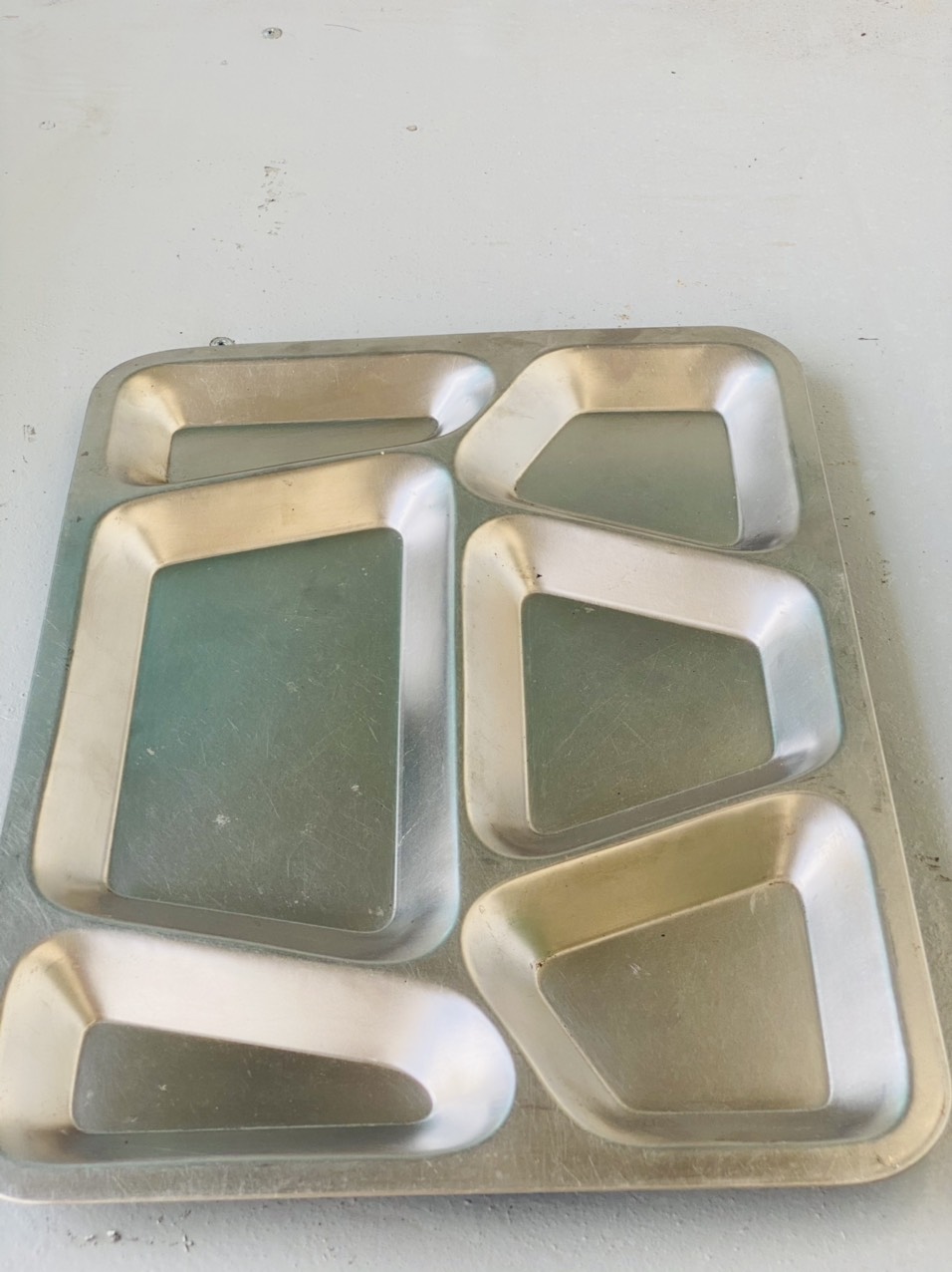 [HCM]Khay inox Mỹ xưa  khay ăn US