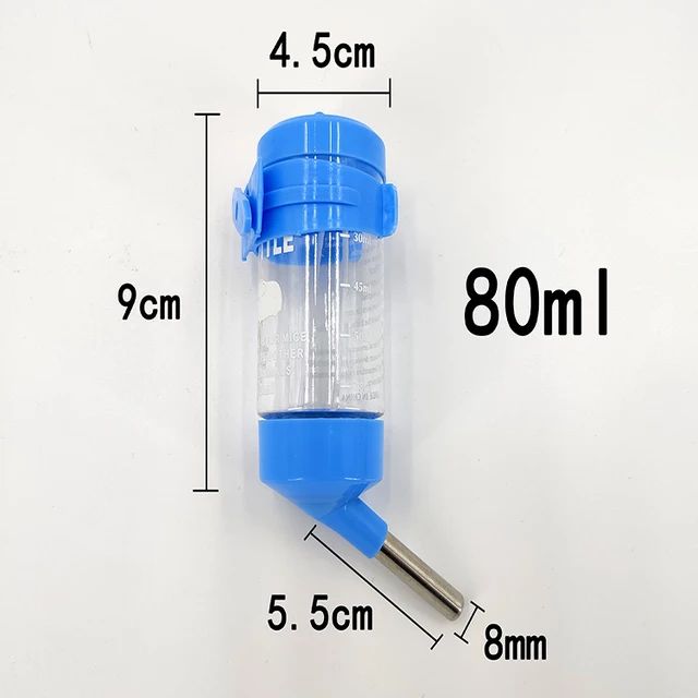 80ml- Bình nước phụ kiện cho Hamster, nhím nhỏ,thú cưng