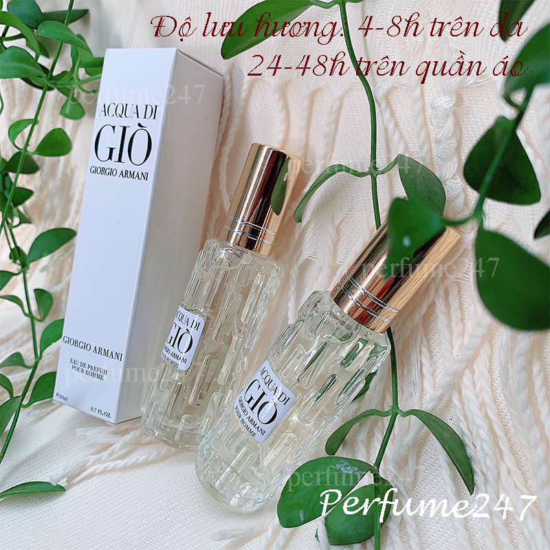 [HCM]COMBO 2 CHAI NƯỚC HOA NAM GIÒ TRẮNG 20ML
