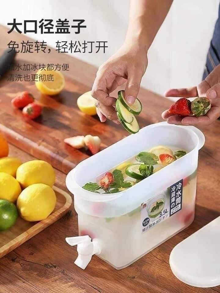 ❌BÌNH NƯỚC PHA TRÀ, NƯỚC TRÁI CÂY TRONG TỦ LẠNH 3.5L❌