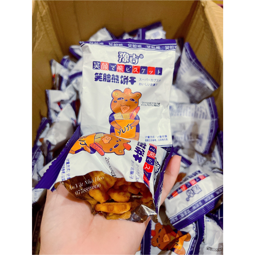 Bánh Quy Lúa Mạch Hình Gấu teddy Thơm Ngon (1kg/500g)