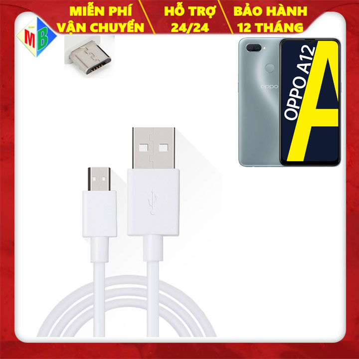 Cáp sạc nhanh oppo a12 chui micro usb chính hãng