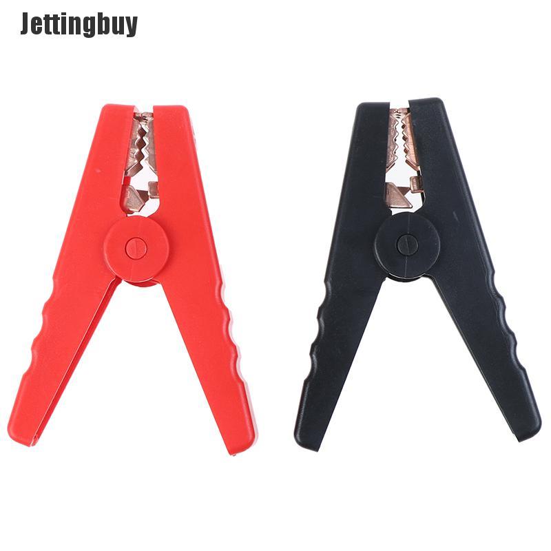 JETTINGBUY Set 2 kẹp cá sấu lớn cách điện dành cho ắc quy xe hơi 100A-INTL