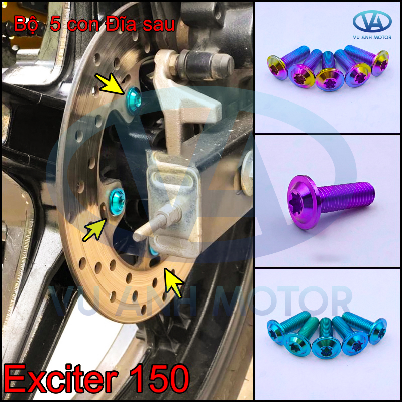 Ốc Titan Gr5 Gắn Dàn Áo Exciter 150