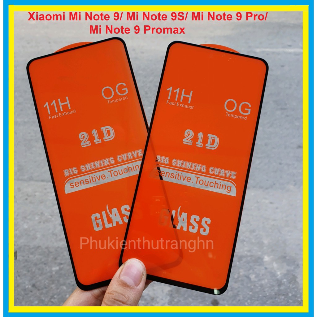 Kính cường lực xiaomi redmi note 9/ redmi note 9s/ redmi note 9 pro/ redmi note 9 pro max/ redmi note 9 pro 5g full màn hình - tặng kèm keo chống hở mép