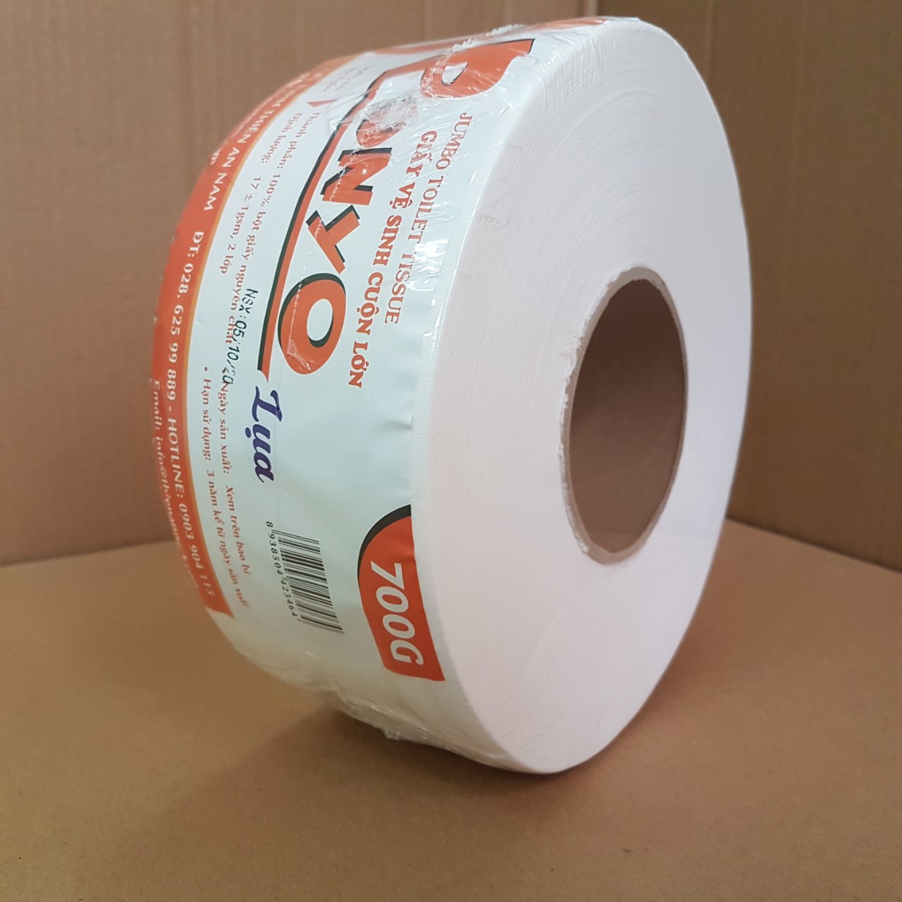Combo 6 cuộn giấy vệ sinh cuộn lớn 700g Ponyo - Lụa