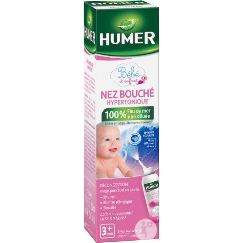 Xịt mũi Pháp - Humer Baby Decongestant 150ml