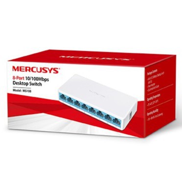 Bộ Chia Tín Hiệu Để Bàn 8 cổng 10/100Mbps Mercusys MS108 - Mới 100%