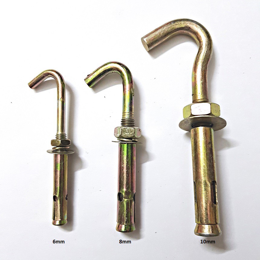 2 NỞ SẮT CÓ MÓC/ TẮC KÊ SẮT CÓ MÓC- PHI 6/ PHI 8/ PHI 10