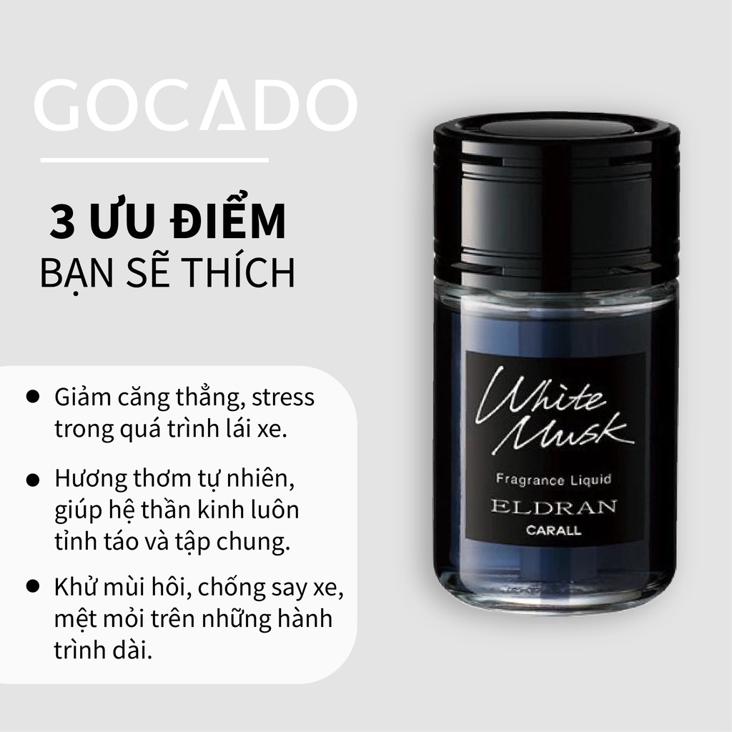 Nước Hoa Ô Tô Cao Cấp GOCADO - ELDURAN RISER WHITE MUSK