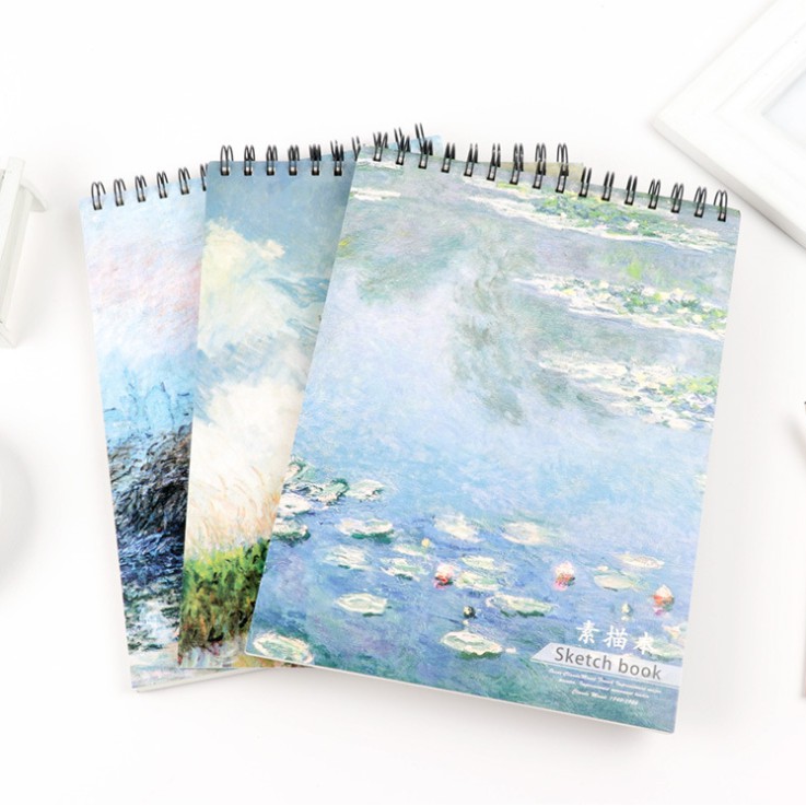 Sổ Vẽ Phác Họa Sketchbook Van Gogh, A4, 50 Tờ