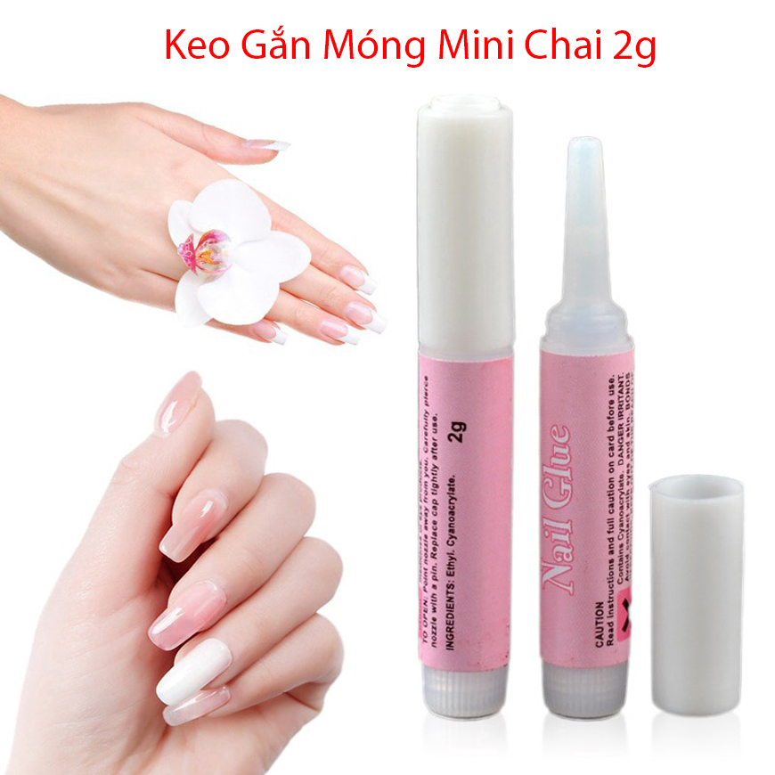 keo dán móng mini , keo dán nailbox 2g dán móng giả