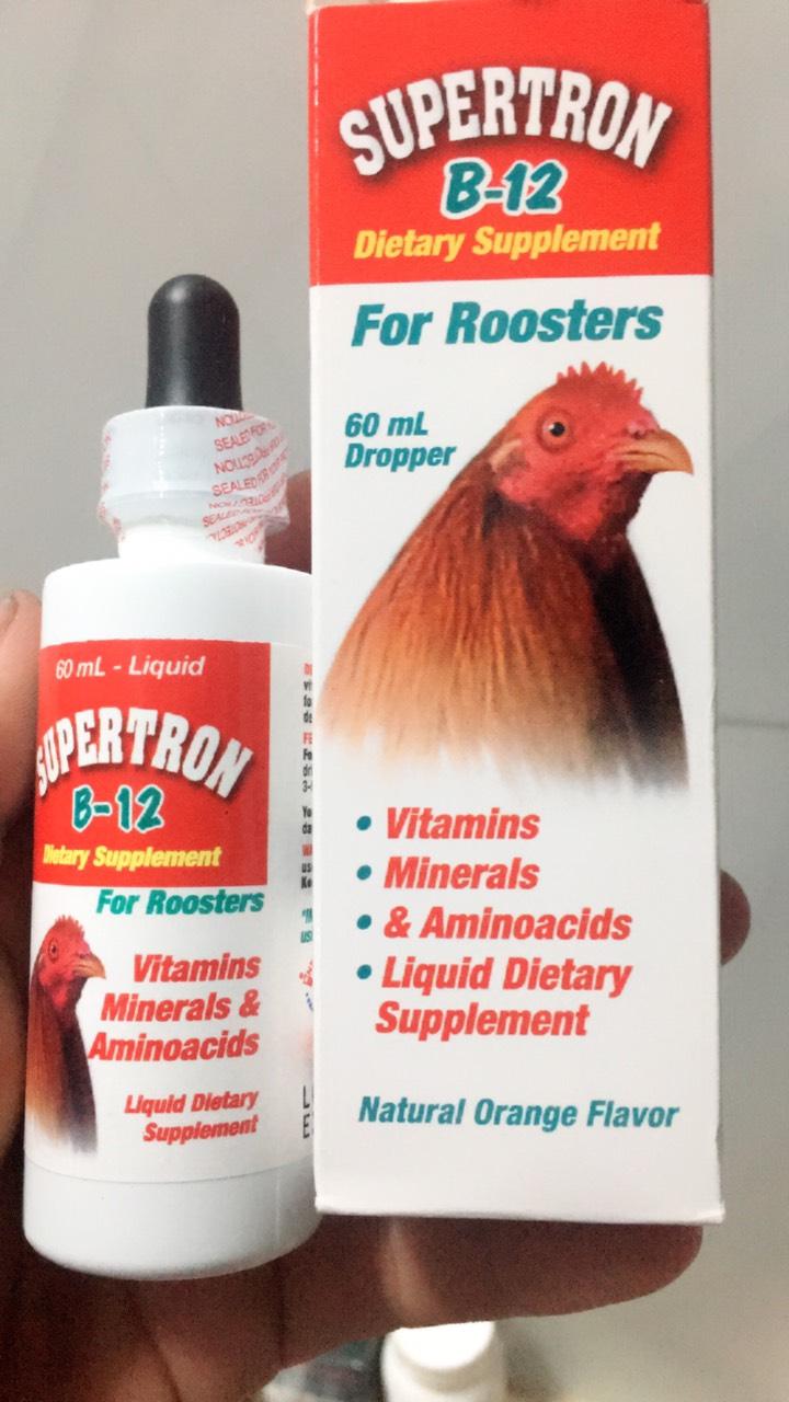 SuperTron B12 60ml -nuôi gà chế độ đá dạng nhỏ giọt