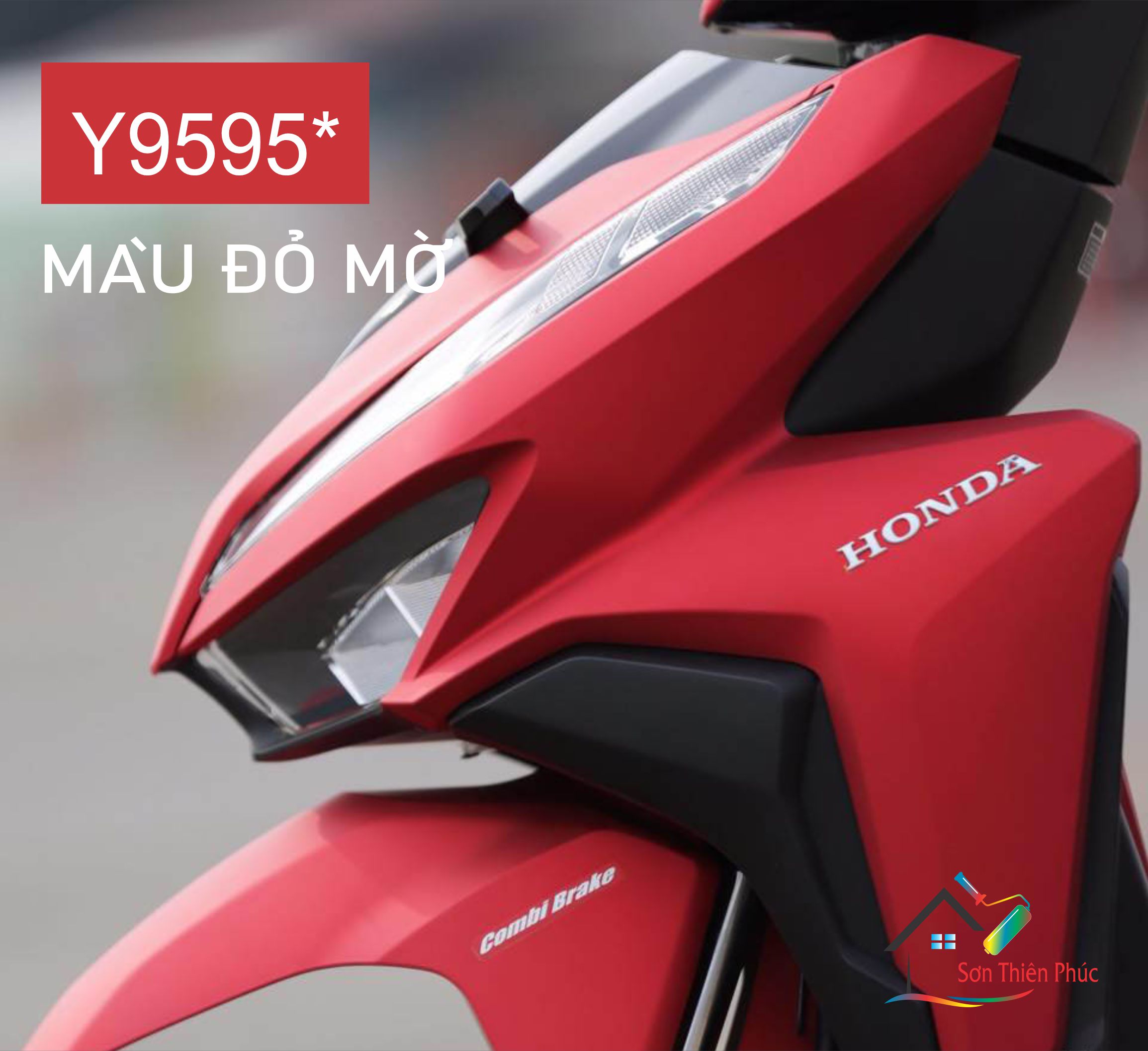 Sơn xịt Samurai Chính Hãng màu Đỏ Mờ - Y9595*. (400ml)