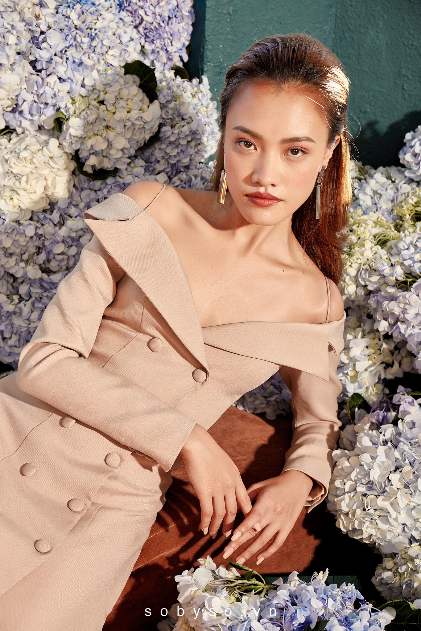 SO BY SO - MIKI Đầm hai dây rớt vai