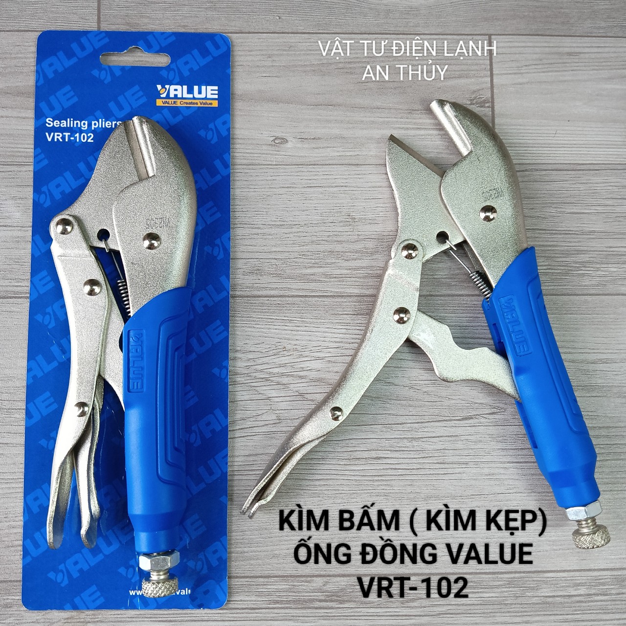 Kìm bấm ống đồng value vrt-102 - kìm kẹp chết ống - kìm chặn gas