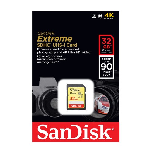 Thẻ Nhớ SDHC SanDisk Extreme 32GB 100MB/s