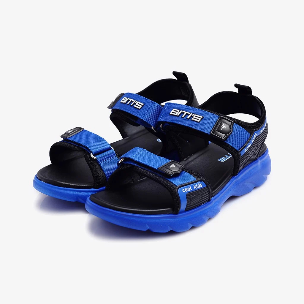 [Hoàn Xu] [SALE GIẢM SỐC] GIÀY SANDAL QUAI HẬU HỌC SINH BÉ TRAI BITI'S DEB006900 (XÁM + XANH DƯƠNG) - BITIS