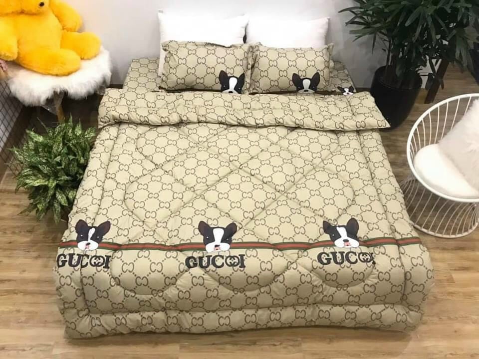 Set Chăn Ga Gối 5 Món Chần Phao